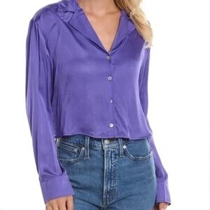 DONNI. Silky Cropped Shirt